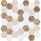 Andova Tiles SAMPLE Channing 2 x 2 Marble Honeycomb Mosaic Floor Use Tile SAM-ANDCHA125 - alternate 7